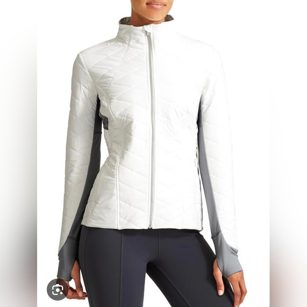 Athleta Upside Quilted Fitted Jacket Full Zip XS